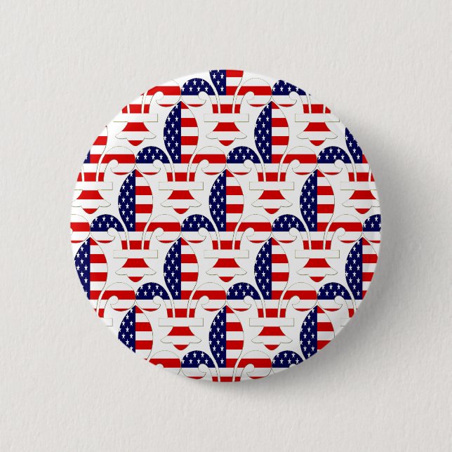 Fleur de USA Button (Vorderseite)