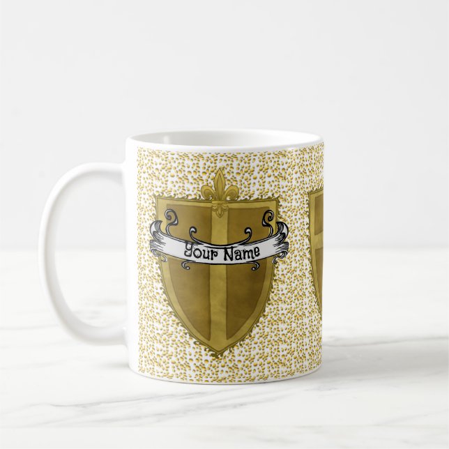 Fleur Familienwappen Surname Tasse (Links)