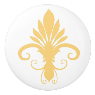 Fleur Lily Gold Keramikknauf