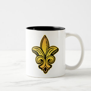 Fleur mittelalterlich - Gold Zweifarbige Tasse