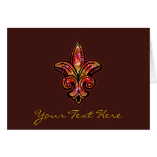 Fleur mittelalterlich - Rot