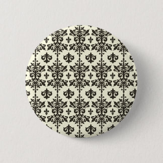 Fleur Muster-Knopf Button