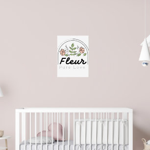 Fleur – Pure Love Florales Logo Poster
