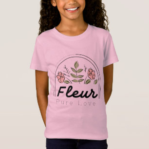 Fleur – Pure Love Florales Logo T-Shirt