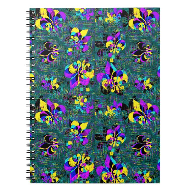 Fleurdelis Collage Notizblock (Vorderseite)