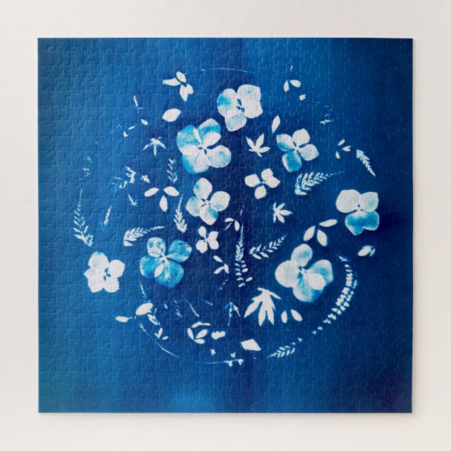 Fleuri Cyanotype - Frühlingsluft Puzzle (Vertikal)