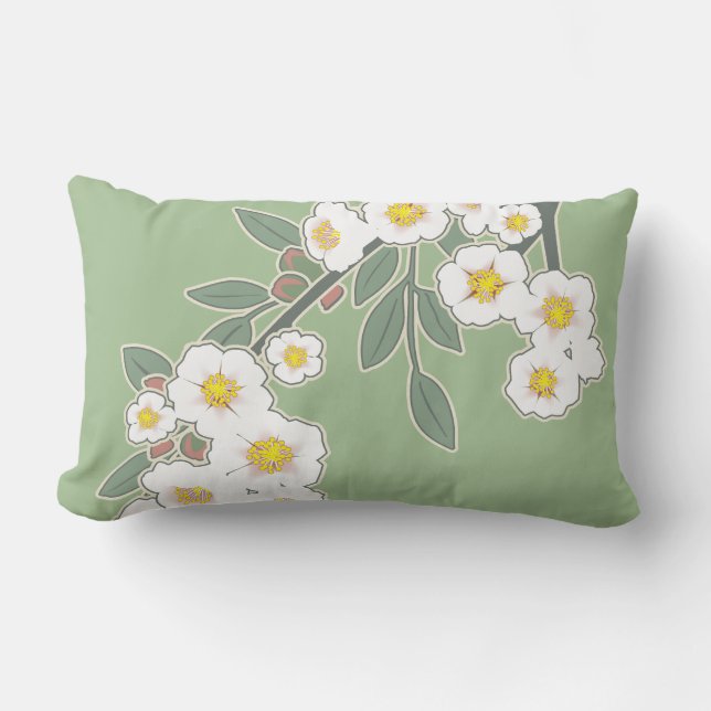 Fleurs Cerise au Printemps Lendenkissen (Vorderseite)