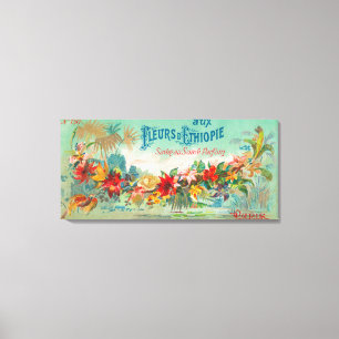 Fleurs D Ethiopie Seife LabelParis, Frankreich Leinwanddruck
