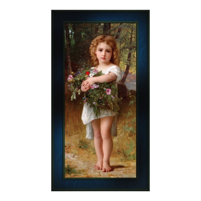 Fleurs De Printemps von William Bouguereau Fotodruck (Vorne)