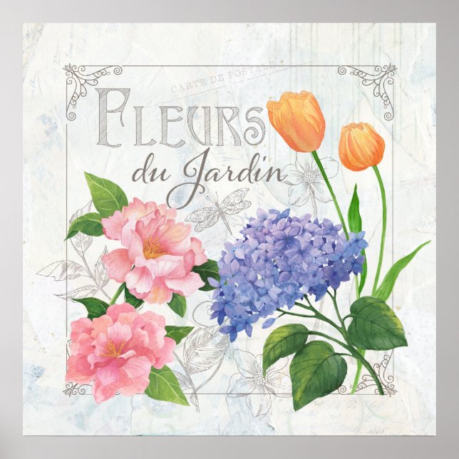 Fleurs du Jardin Poster (Vorne)