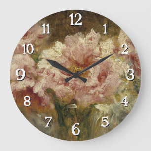 Fleurs - Félix Ziem Große Wanduhr