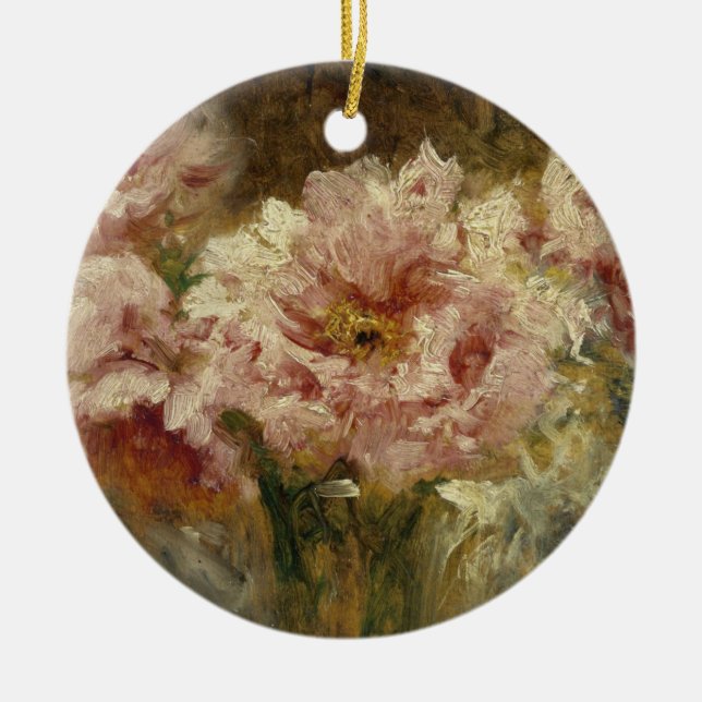 Fleurs - Félix Ziem Keramik Ornament (Vorne)