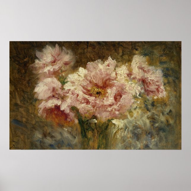 Fleurs - Félix Ziem Poster (Vorne)