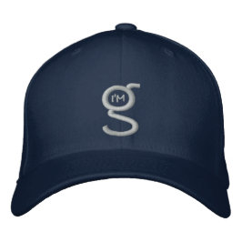Flex Fit Cap w Silver/Gray I m G Logo Bestickte Kappe