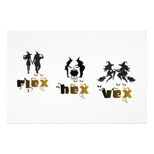 Flex. Hex. Vex. Körperpositiv & Diverse Hexen Fotodruck