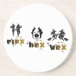 Flex. Hex. Vex. Körperpositiv und diverse Hexen Getränkeuntersetzer