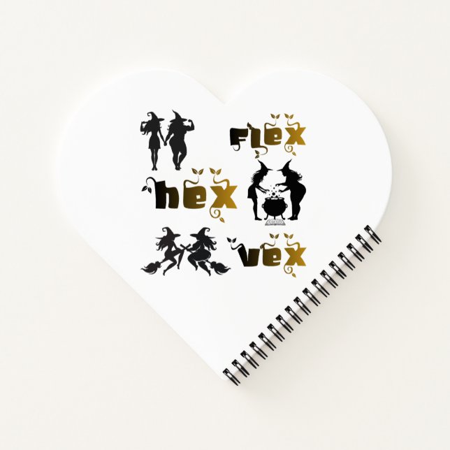 Flex. Hex. Vex. Körperpositive und diverse Hexen Notizbuch (Rückseite)