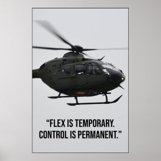 Flex ist vorübergehend, Kontrolle ist dauerhaft Zi Poster