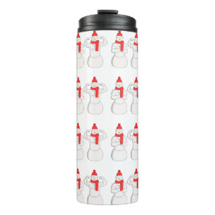 Flex Muscle Snowman Thermosbecher