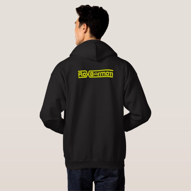 FlexBormarr Gelb auf schwarzem TextHoodie Hoodie (Schwarz voll)