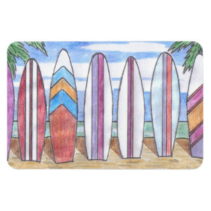 Flexi-Magnet für SURFBOARDS Magnet
