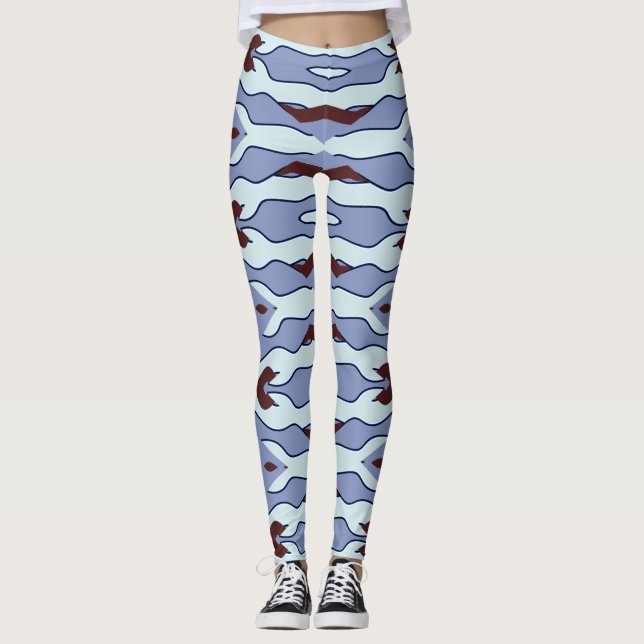 Flexi passt multicolor "Ratti_Creative_Arts" Leggi Leggings (Vorderseite)