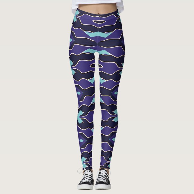 Flexi passt multicolor "Ratti_Creative_Arts" Leggi Leggings (Vorderseite)