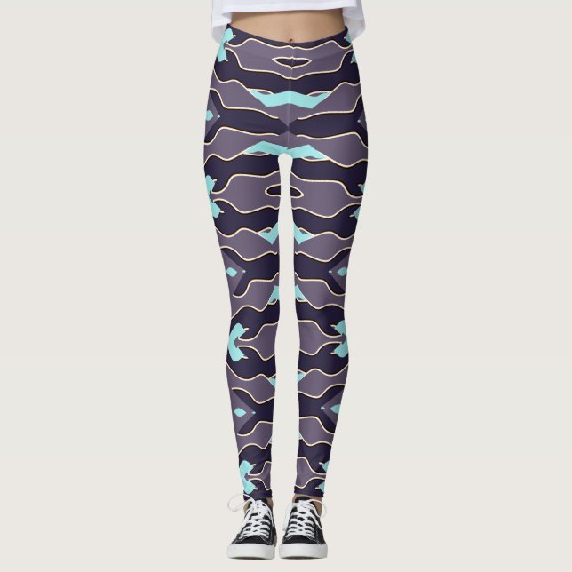 Flexi passt multicolor "Ratti_Creative_Arts" Leggi Leggings (Vorderseite)