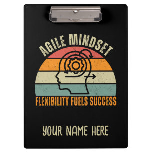 Flexible Brennelemente - Agile Mindset Quote für E Klemmbrett