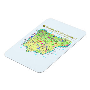 Flexible Camino Map Magnet