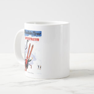 Flexible Flyer Splitkein Holzskier Promo Jumbo-Tasse