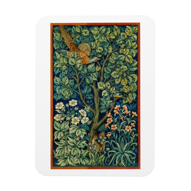 FLEXIBLE FOTO MAGNET WILLIAM MORRIS "PHEASANT" (Vertikal)