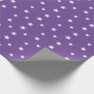 Flexible Lilac Stray Christmas Stars Geschenkpapier