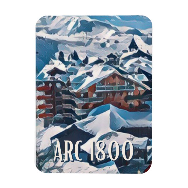 Flexible Magnet Les Arcs Skistation (Vertikal)