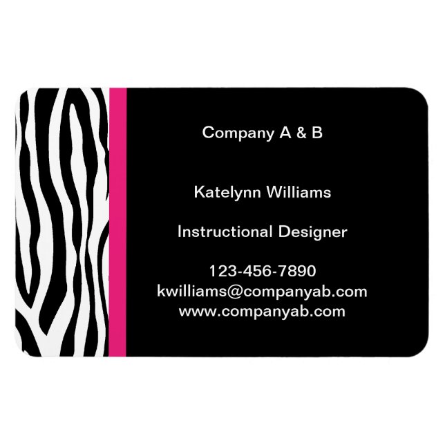 Flexible Magnetkarten für Zebra Stripe Magnet (Horizontal)