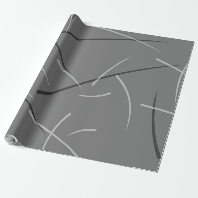 Flexible monochrome, spielerisch einfache Skripte Geschenkpapier (Ungerollt)