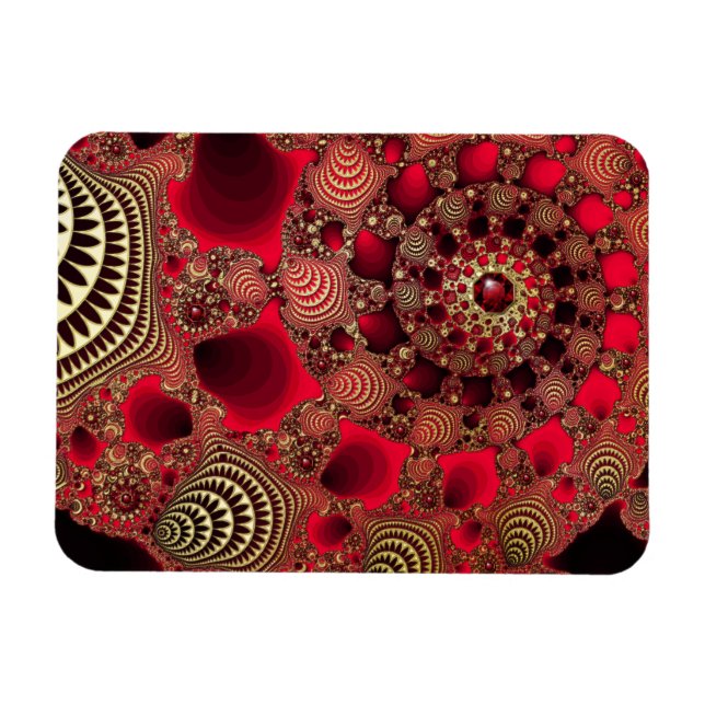 Flexible Rubies und Gold Magnet (Horizontal)