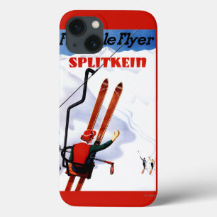 Flexibler Flyer Splitkein hölzerner SkisPromo Case-Mate iPhone Hülle
