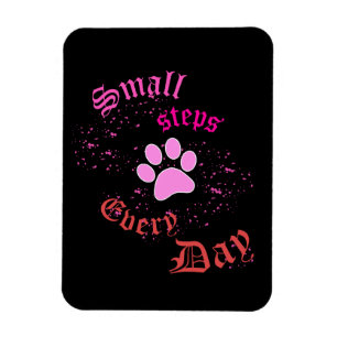 Flexibler Foto-Magnet   Kleine Schritte jeden Tag Magnet