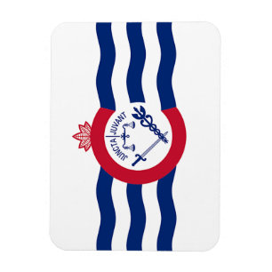 Flexibler Foto-Magnet mit Cincinnati-Flagge Magnet
