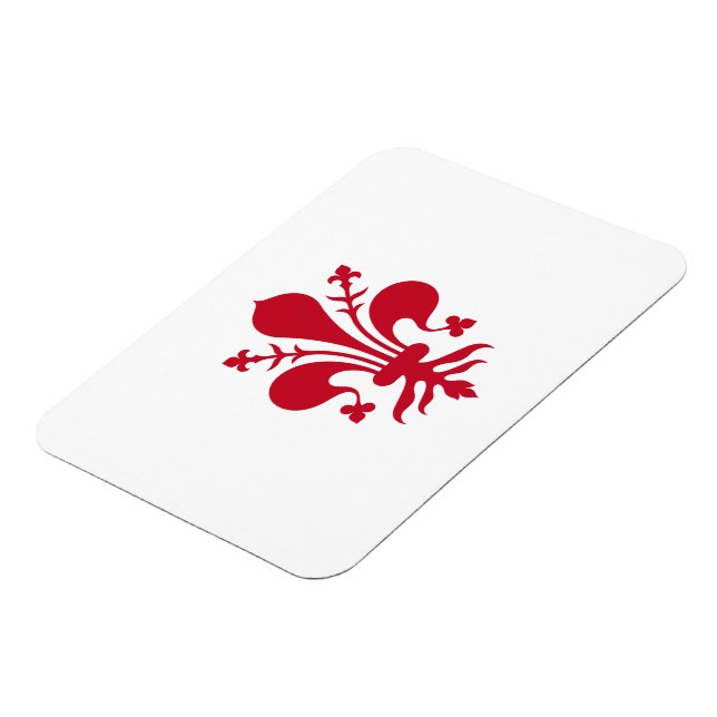 Flexibler Foto-Magnet mit der Fahne von Florenz Magnet (Linke Seite)