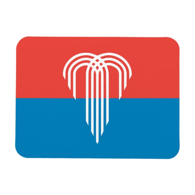 Flexibler Foto-Magnet mit der Flagge von Kansas Ci Magnet (Horizontal)