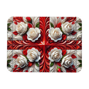 Flexibler Foto-Magnet mit englischer Rose Design Magnet