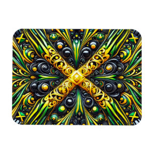 Flexibler Foto-Magnet mit jamaikanischen Farben Magnet