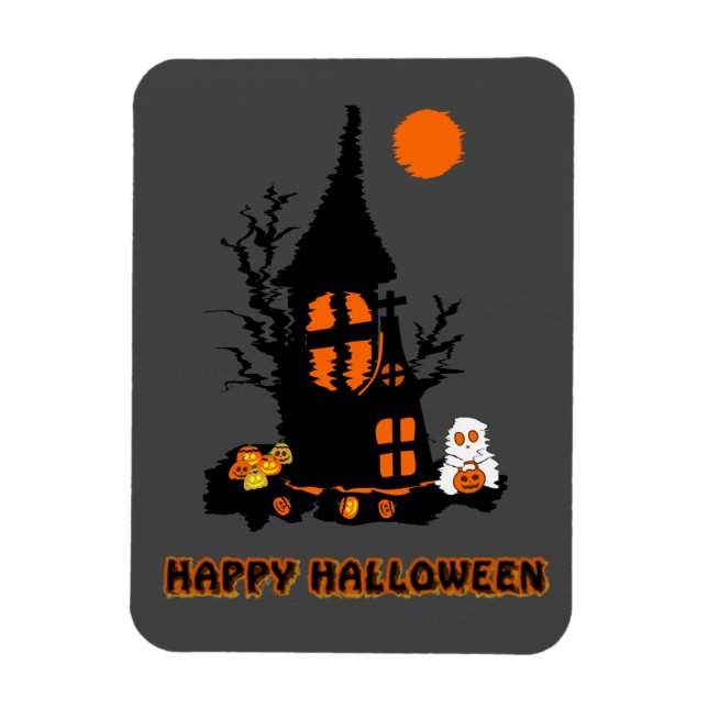 Flexibler Fotomagnet | Frohe Halloween Magnet (Vertikal)