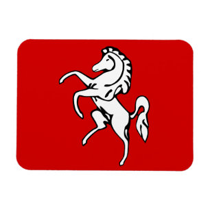 Flexibler Fotomagnet mit der Flagge von Kent Count Magnet