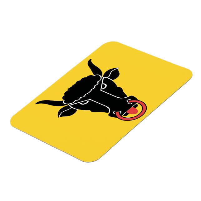 Flexibler Fotomagnet mit Flagge des Kantons Uri Magnet (Linke Seite)