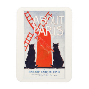 FLEXIBLER FOTOMAGNET: ÜBER PARIS VINTAGE POSTER MAGNET