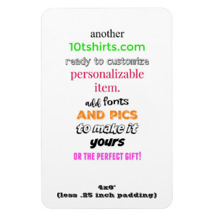 " flexibler Magnet des Fotos 4x6