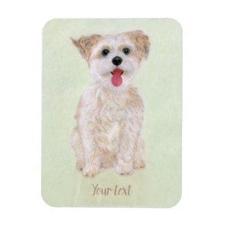 Flexibler Magnet mit Morkie-Hund